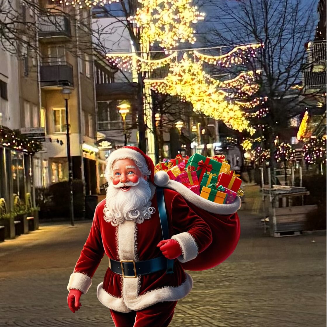 jultomte på storgatsbacken